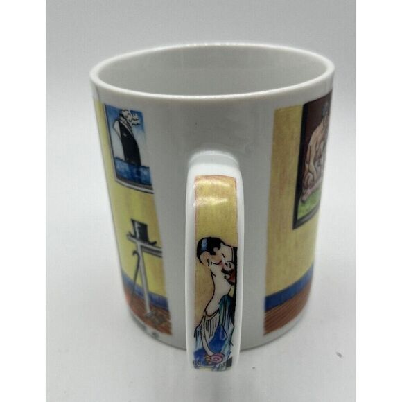Chaleur Master Romantics Kissing Tito J Burrows Art Deco Ceramic Mug Picasso - Picture 5 of 8